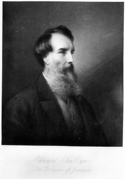 Edward John Eyre, engraved by Charles Algernon Tomkins, c.1901 by Charles Mercier
